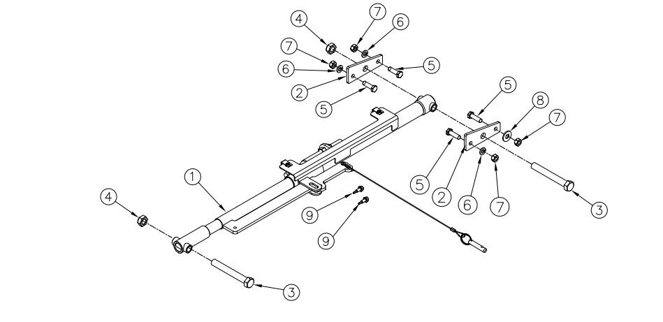 Tommy Gate Replacement Platform Support Arm (Passenger) THE Liftgate